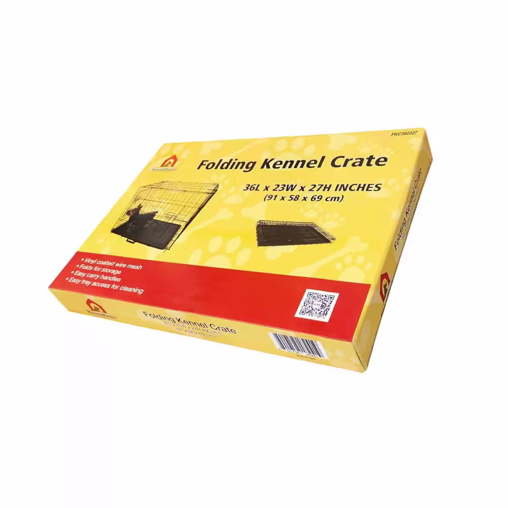 KennelMaster 36 in. x 23 in. x 27 in. Medium Wire Dog Crate