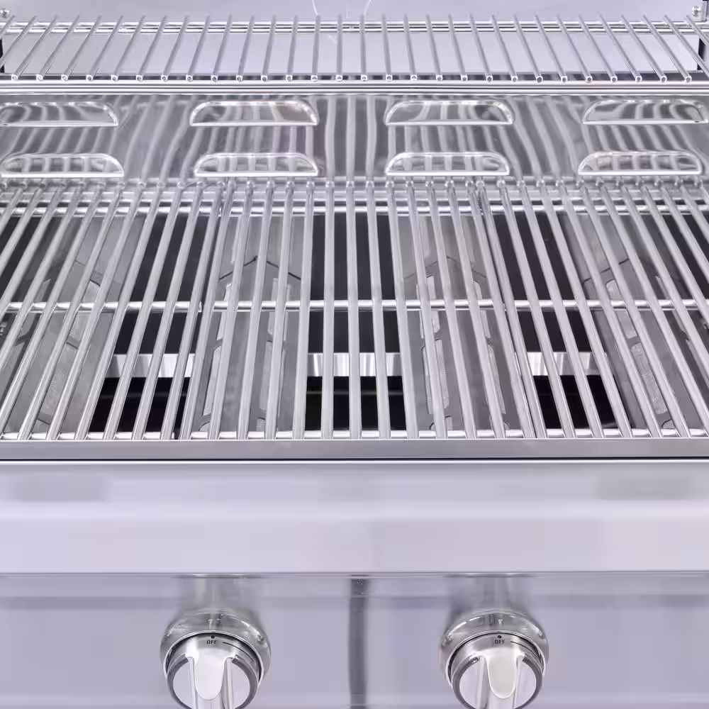 3 Embers 6 Burner Stainless Steel Dual Fuel Propane Gas Grill