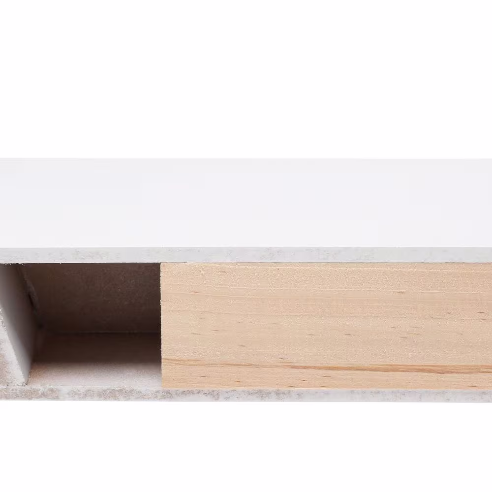 Home Decorators Collection 23 in. L x 4 in. W Profile White Ledge