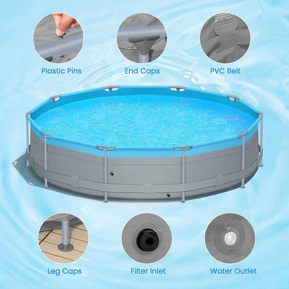 None 12 ft. x 12 ft. Above Ground Swimming Pools with Pump