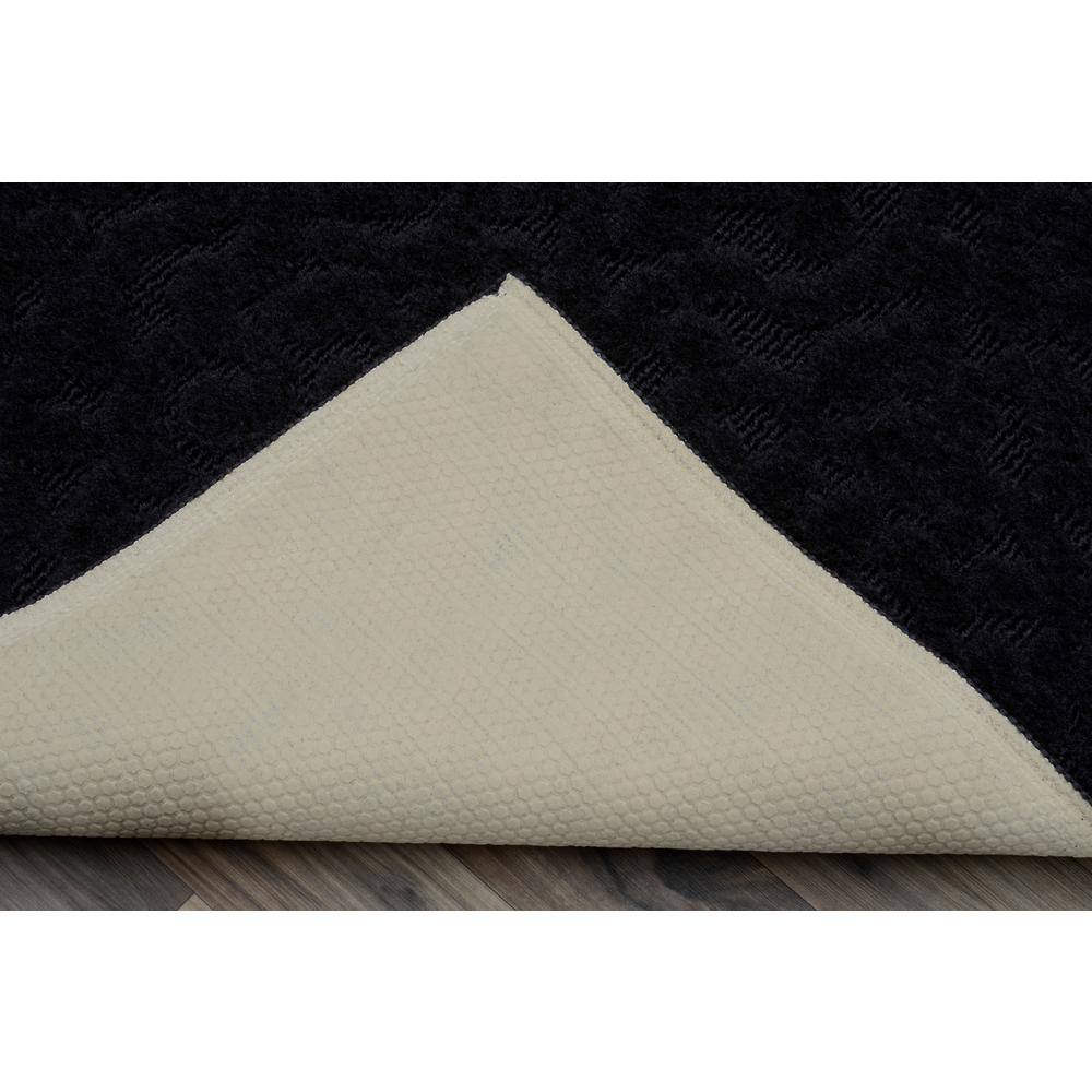 Garland Rug Ivy Black 3 ft. x 12 ft. Runner Rug