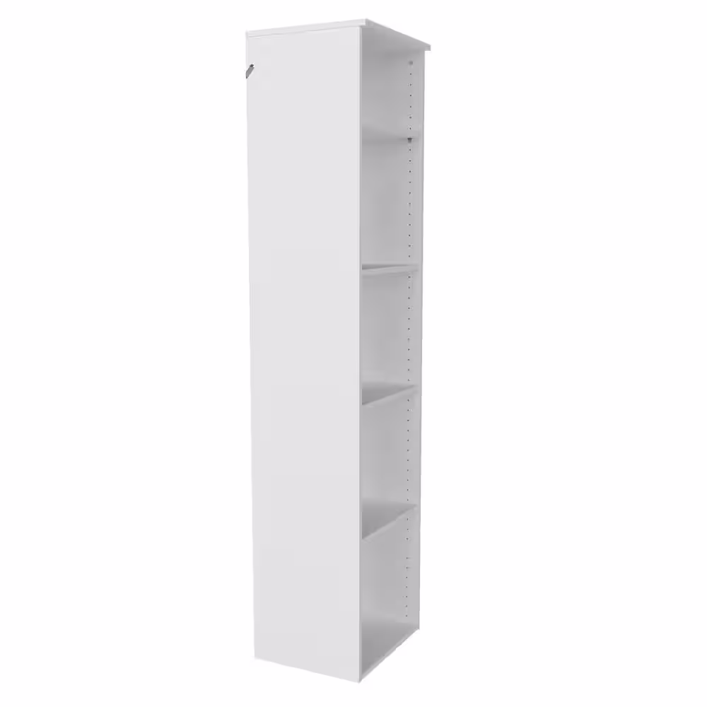 ClosetMaid Style+ 17 in. W White Hanging Wood Closet Tower