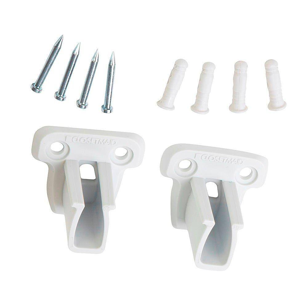 ClosetMaid ProPack Pre-Loaded Low Profile Side Wall Brackets (48-Piece)