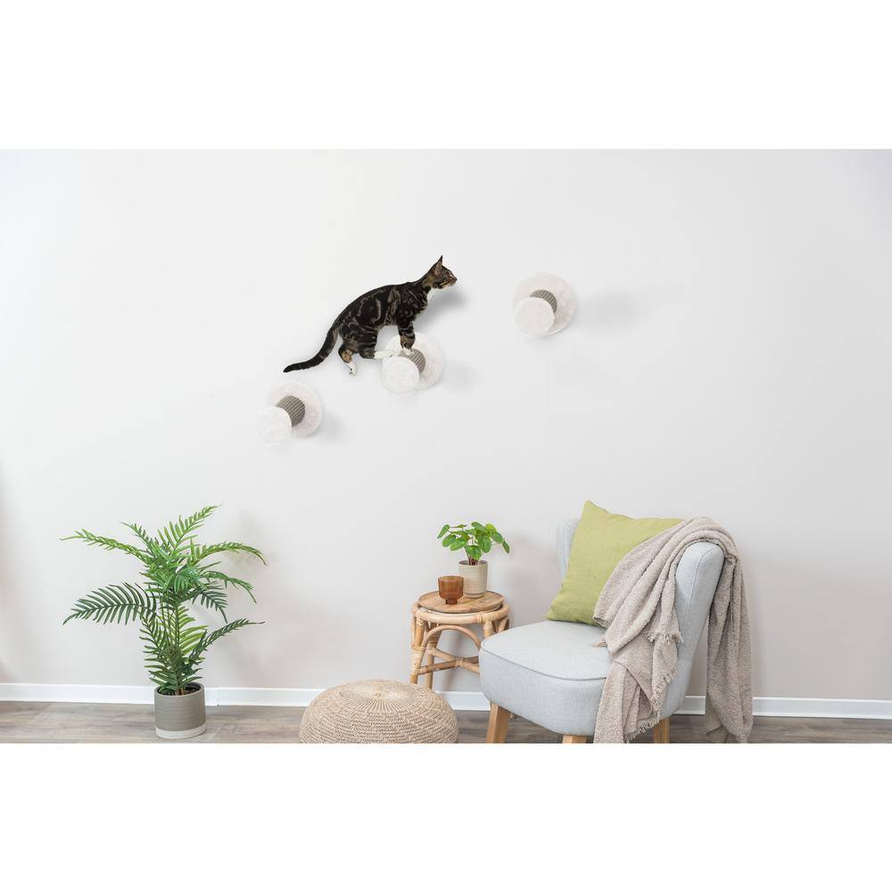 TRIXIE Wall Mount Climbing Steps, Gray (3-Piece)