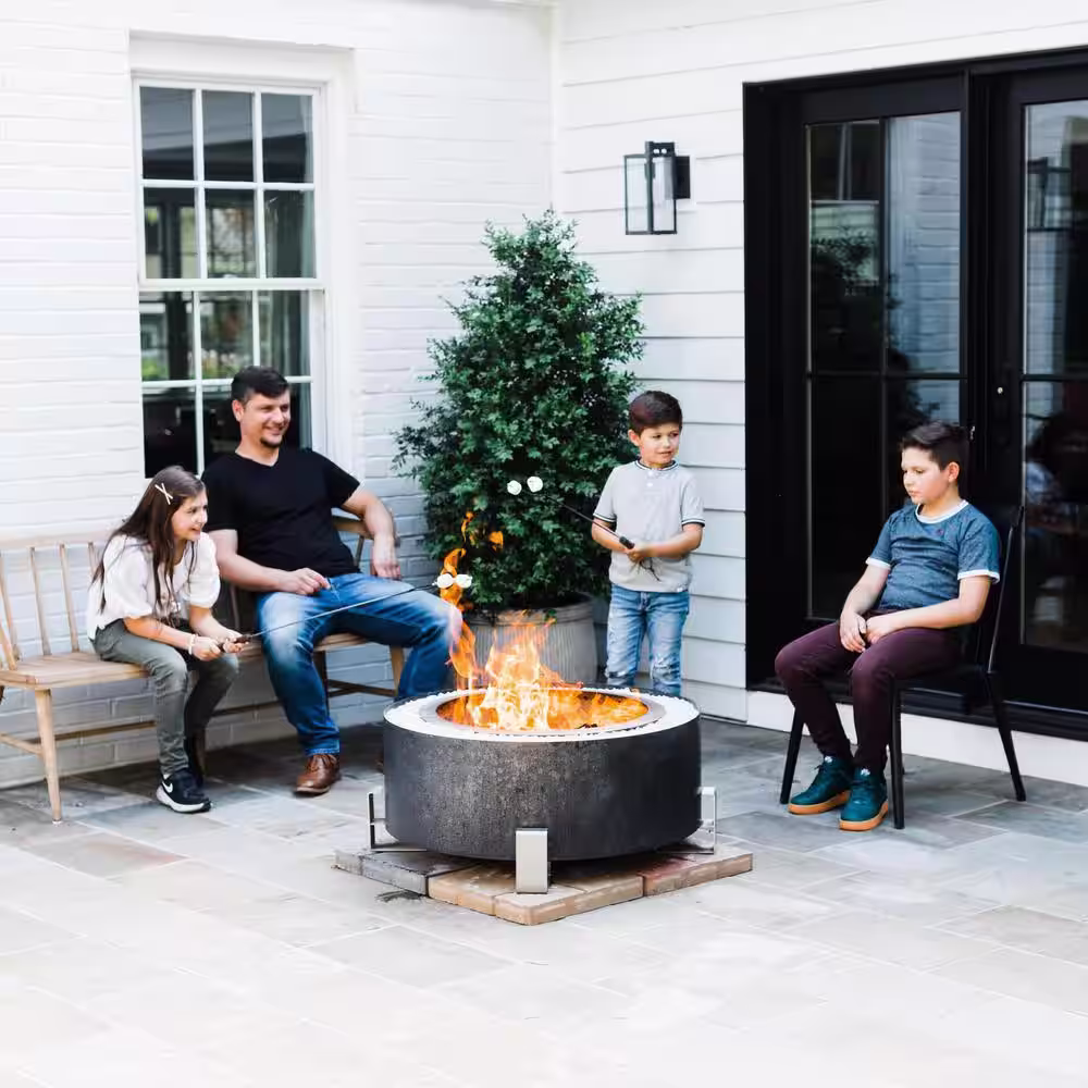 Breeo Luxeve Bronze Vein with Black Glass Smokeless Fire Pit