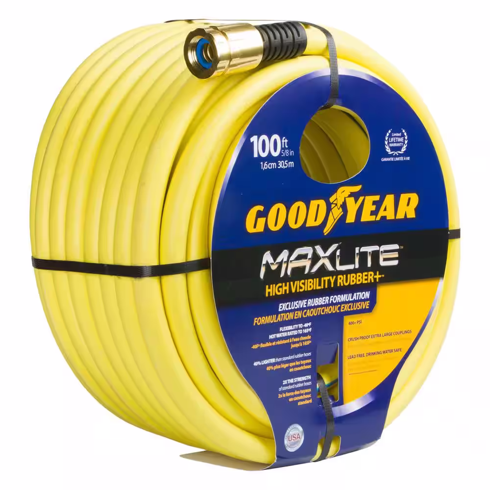 Goodyear MAXLite 5/8 in. x 100 ft. High Visibility Premium Duty Rubber Plus Water
