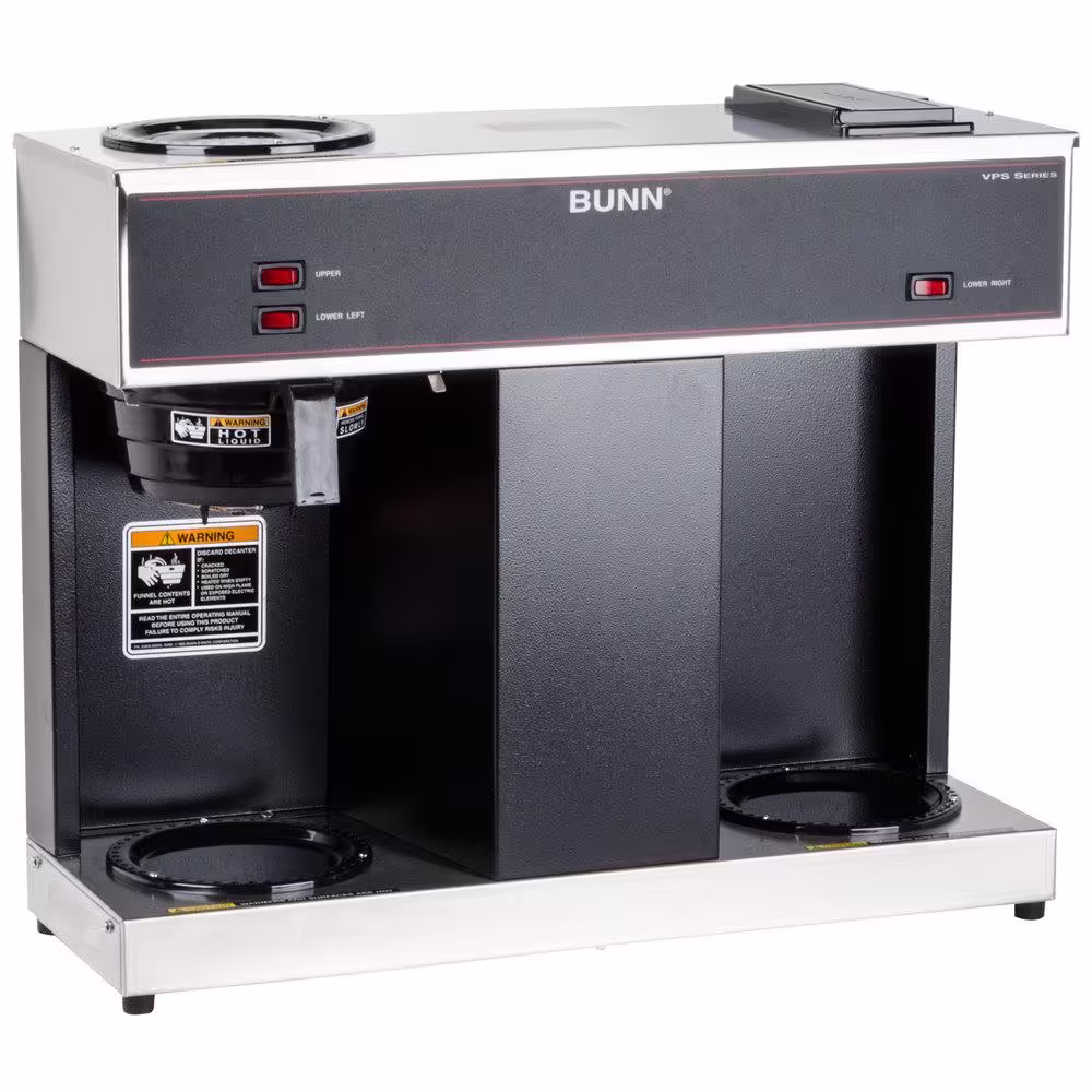 Bunn VPS 12-Cup Commercial Coffee Maker with 3 Warmers, 04275.0031