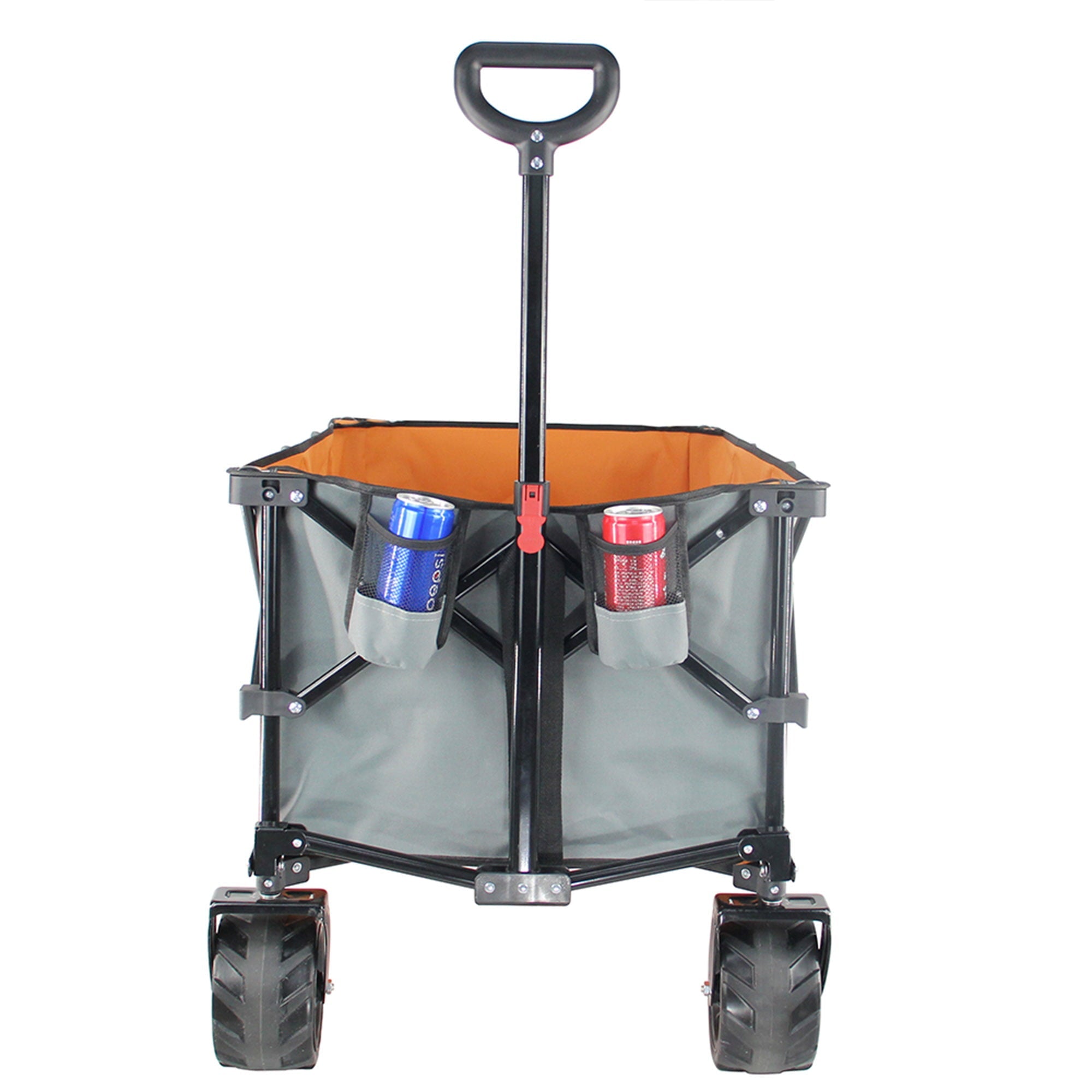 Maxwell Outdoors Folding Camping Wagon with More Silence Wheels, Black