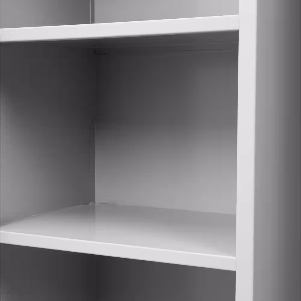 Sandusky Supply ( 30 in. W x 66 in. H x 18 in. D ) Freestanding Cabinet with 3 Fixed Shelves in Dove Gray