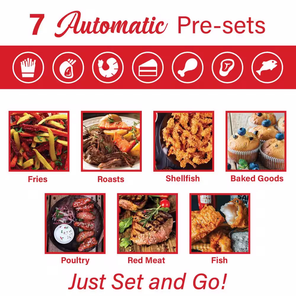 Brentwood 5 Qt. Black Electric Digital Air Fryer