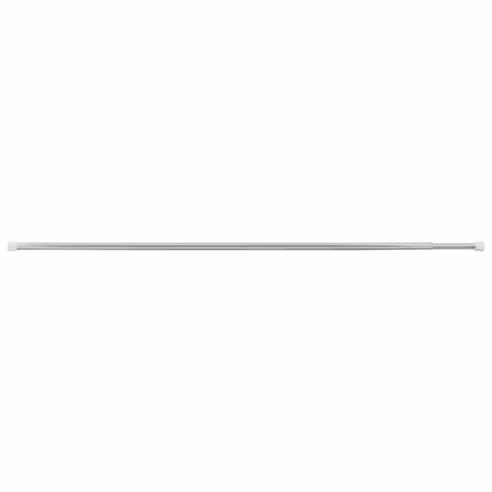None 48 in. - 75 in. Tension Curtain Rod in Chrome