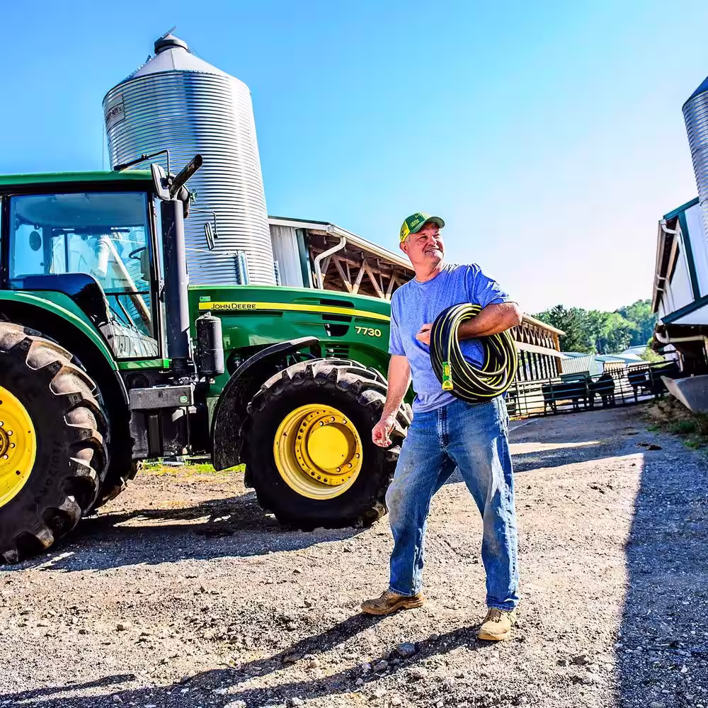 None John Deere Rubber 5/8 in. x 50 ft. Hose