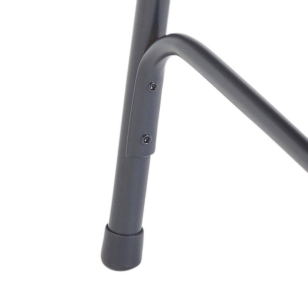 National Public Seating Blue Fabric Padded Seat Stackable Folding Chair (Set of 4)