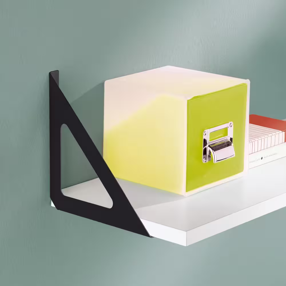 Dolle TRI 7.5 in. Black Steel Shelf Bracket