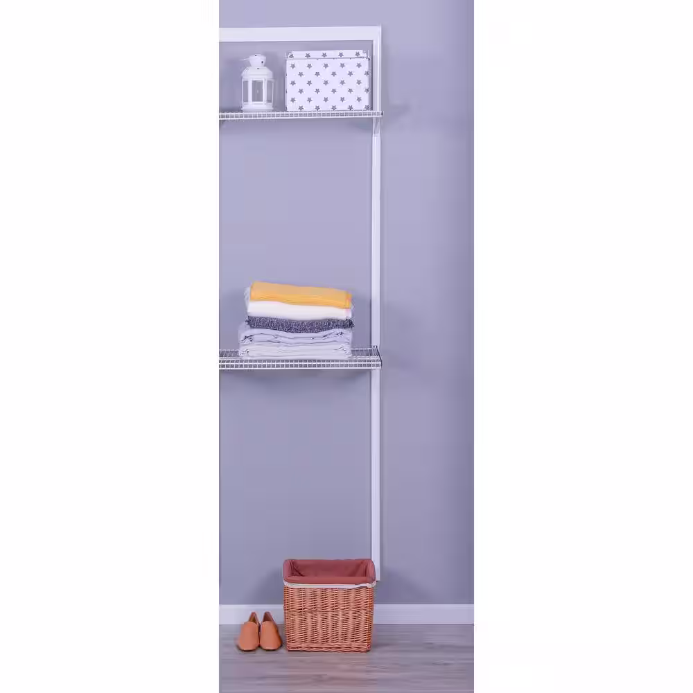 Everbilt Genevieve 2 ft. Adjustable Closet Organizer Double Shelf Extension