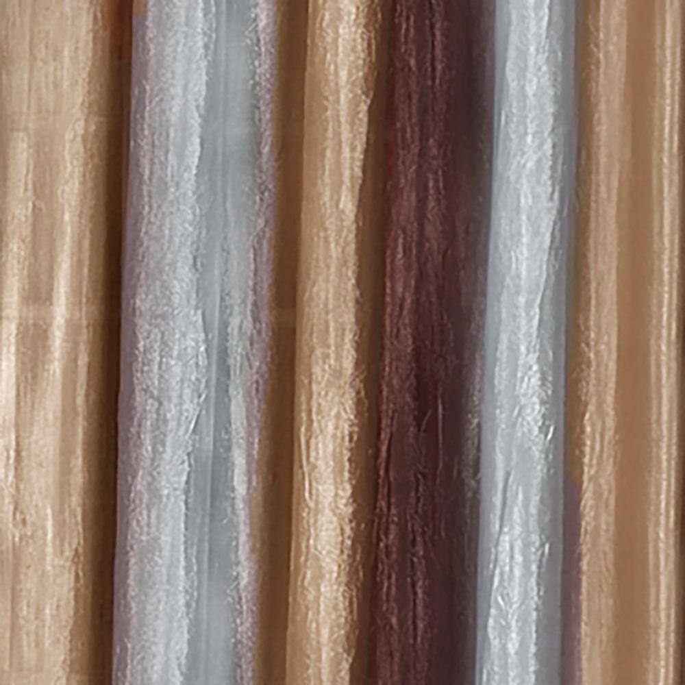 ACHIM Ombre 144 in. L Polyester Window Curtain Scarf in Chocolate