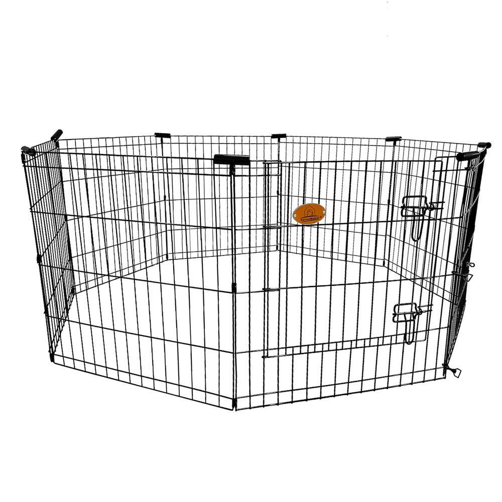 KennelMaster 8-Panel 24 in. x 24 in. Exercise Playpen with Gate