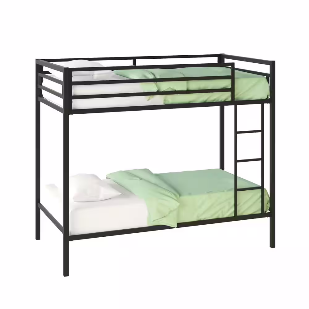 SAUDER Boulevard Cafe Black Twin Metal Bunk Bed