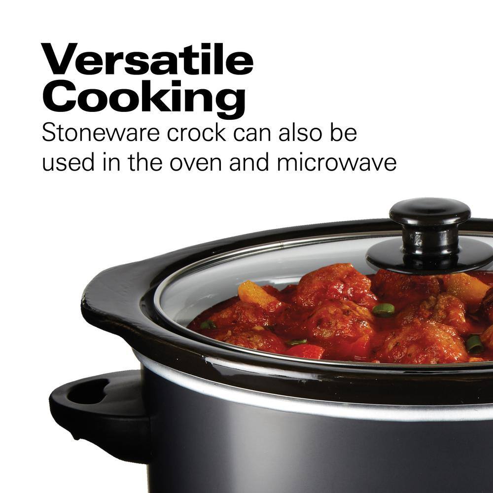 Hamilton Beach 3 qt. Black Slow Cooker