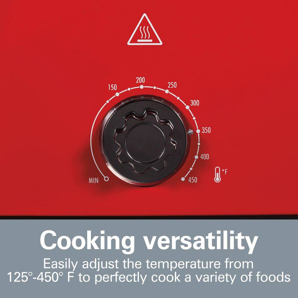 Hamilton Beach 22 Qt. Red Roaster Oven