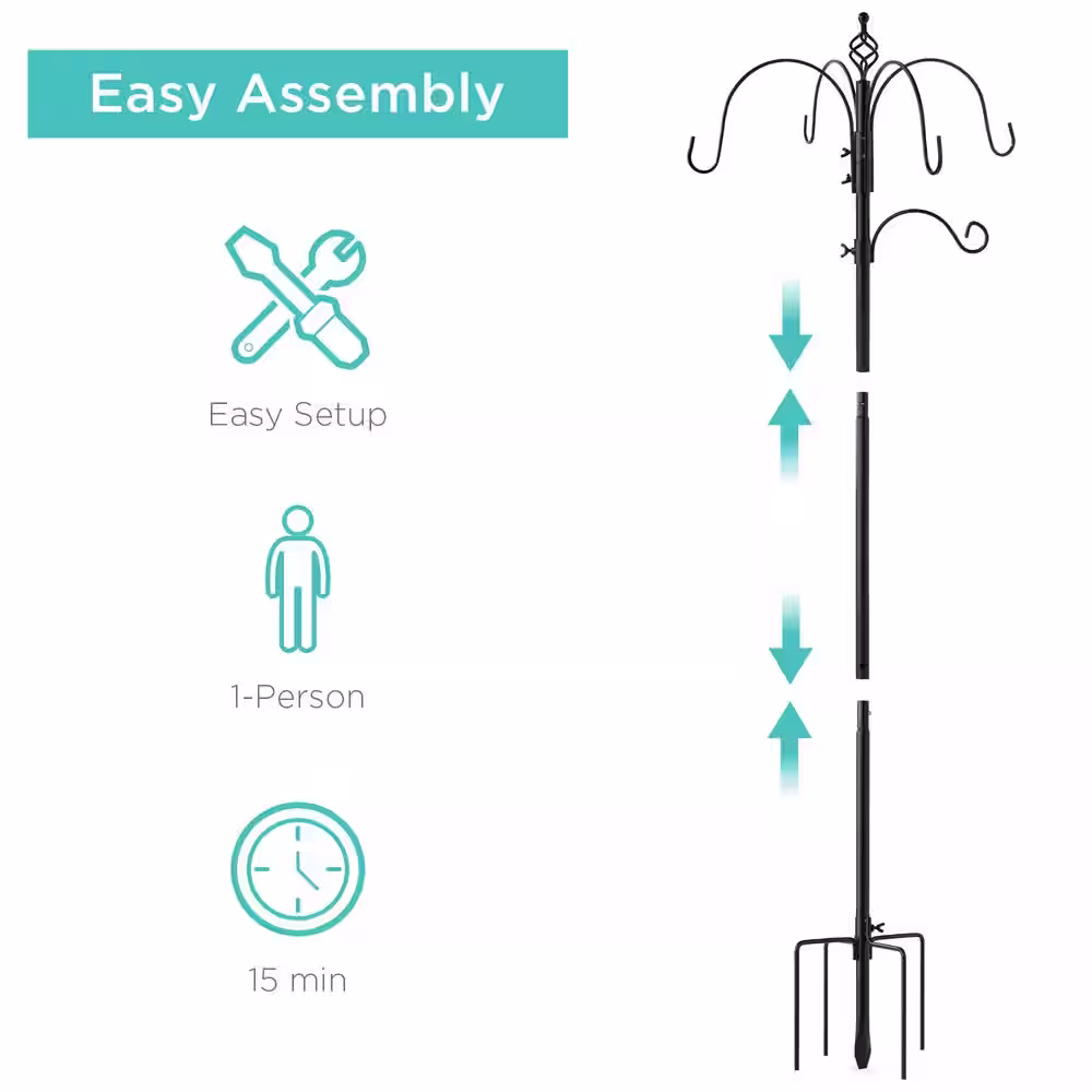 Best Choice Products Steel Suet/Block Multi-Bird Feeder Station