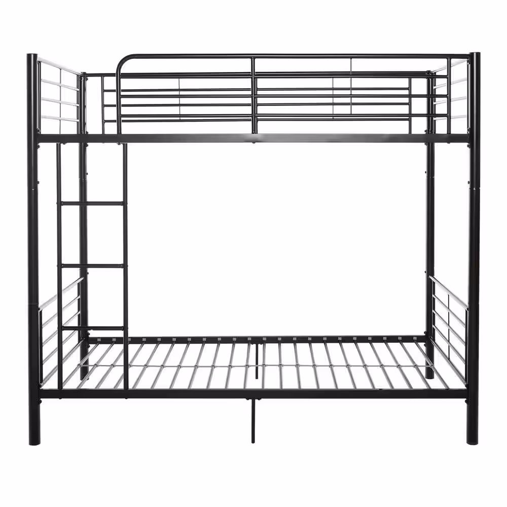 Walker Edison Furniture Company Modern Premium Metal Twin over Twin Bunk Bed - Black
