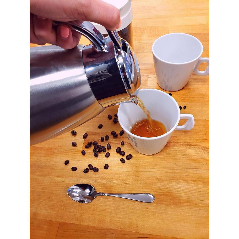 Cilio Triest Stainless Steel 4.25 Cups Insulated Server, s/s liner, 34 fl. oz. Coffee Carafe