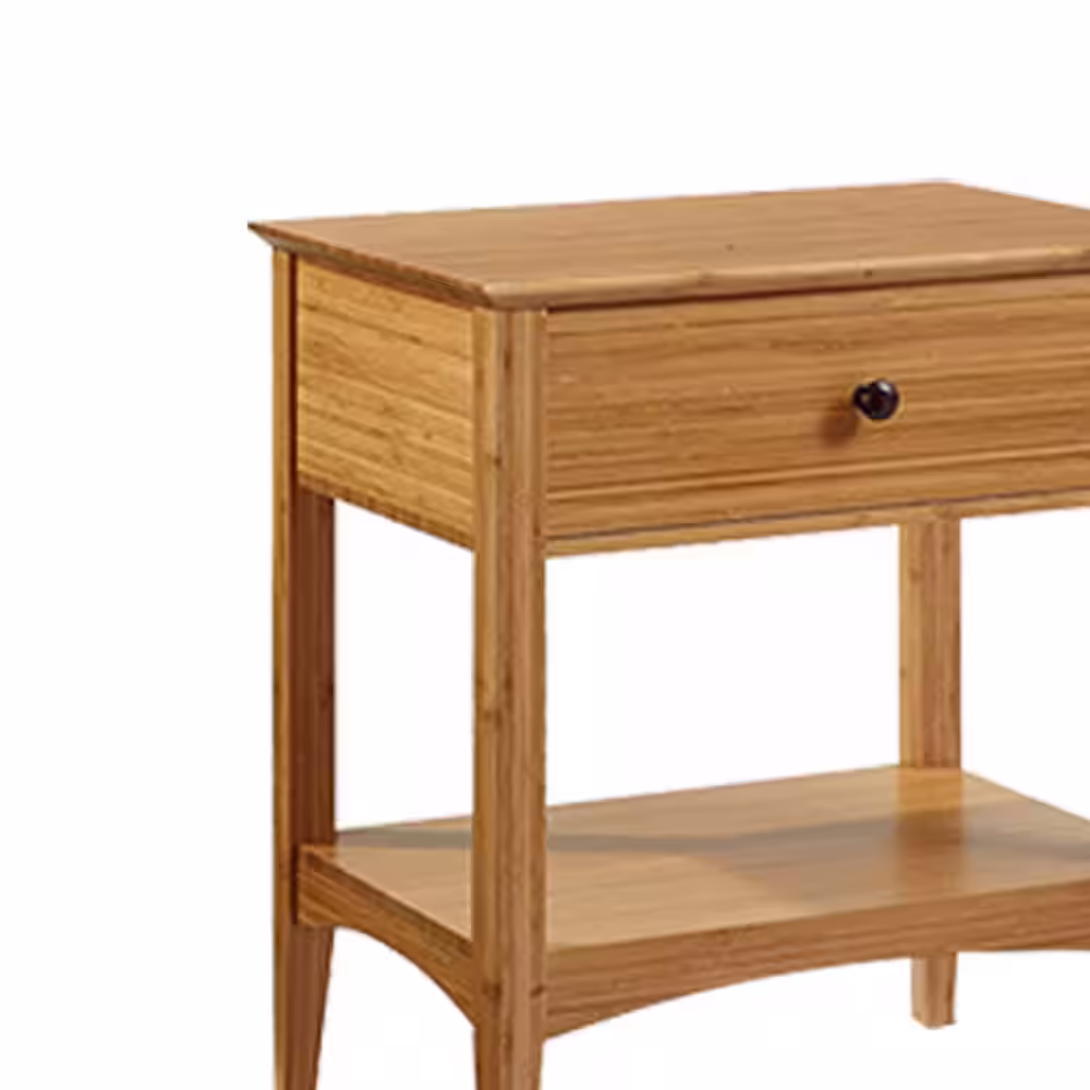 Greenington Willow 1-Drawers Caramelized Nightstand 27 in. H x 17.1 in. W x 23.6 in. L