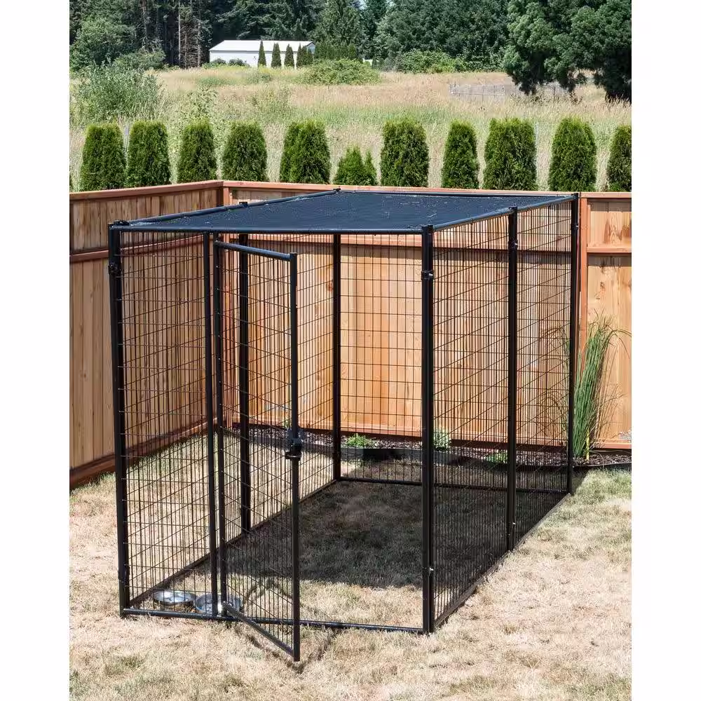 Lucky Dog 6 ft. H x 5 ft. W x 10 ft. L Modular Kennel with Shade Cloth Roof