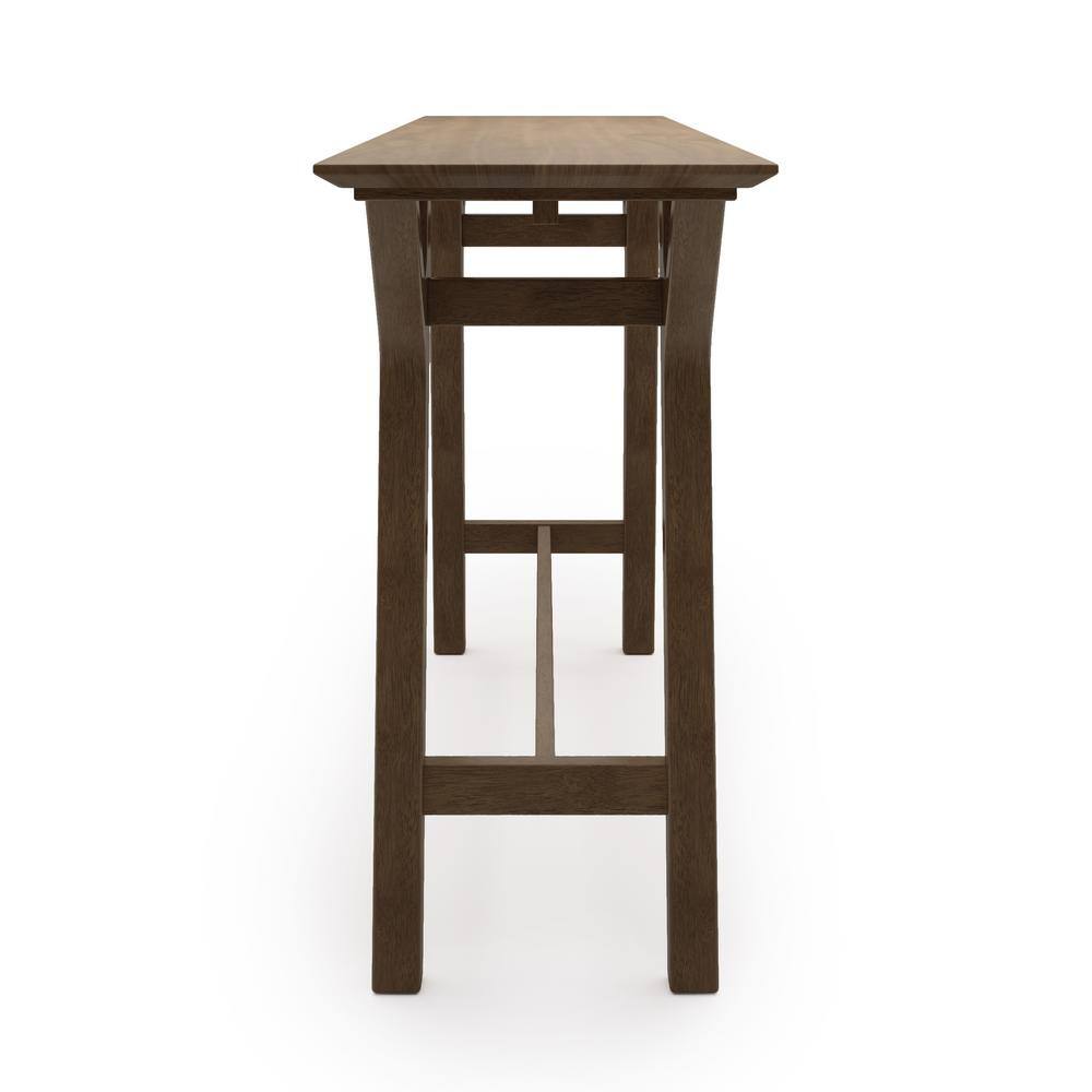 Noble House Lempster 59.1 in. Walnut Straight Wood Console Table