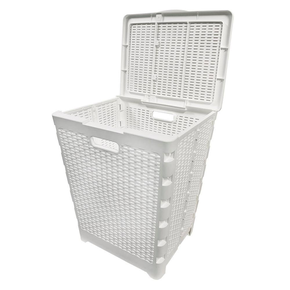 Modern Homes 60 l Folding Hamper White