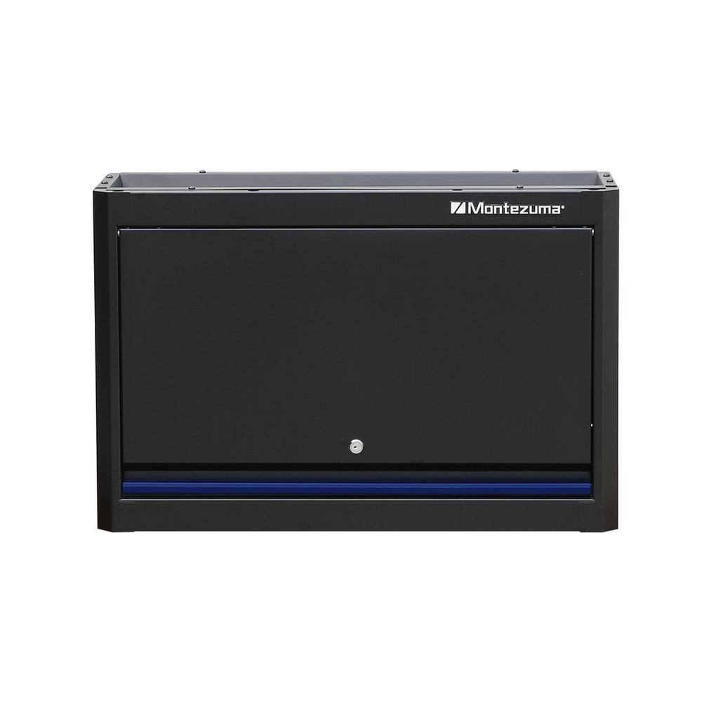Montezuma Steel 1-Shelf Wall Mounted Garage Cabinet in Charcoal Gray (30 in W x 20 in H x 12 in D)