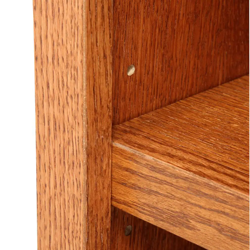 Concepts In Wood 72 in. Dry Oak Wood 10-shelf Standard Bookcase with Adjustable Shelves