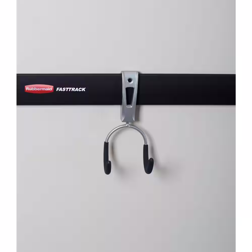 Rubbermaid FastTrack Garage Silver Metallic Compact Hook