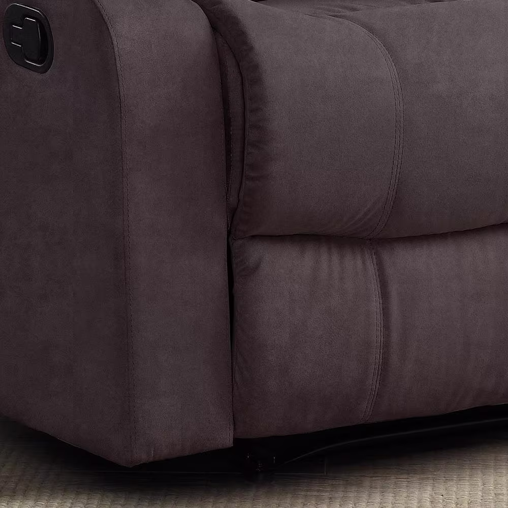 Relax A Lounger Preston 36 in. Width Big and Tall Chocolate Microfiber 1 Position Recliner