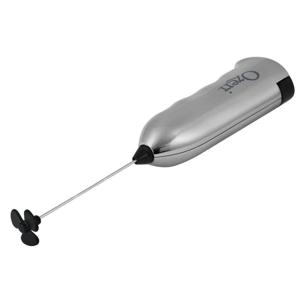 Ozeri Deluxe Stainless Steel Handheld Milk Frother with Stand and 4 Attachments