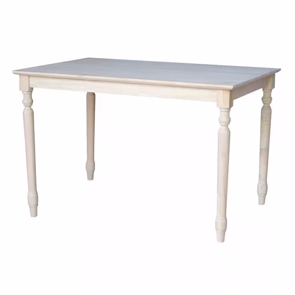 International Concepts Unfinished Solid Wood Dining Table