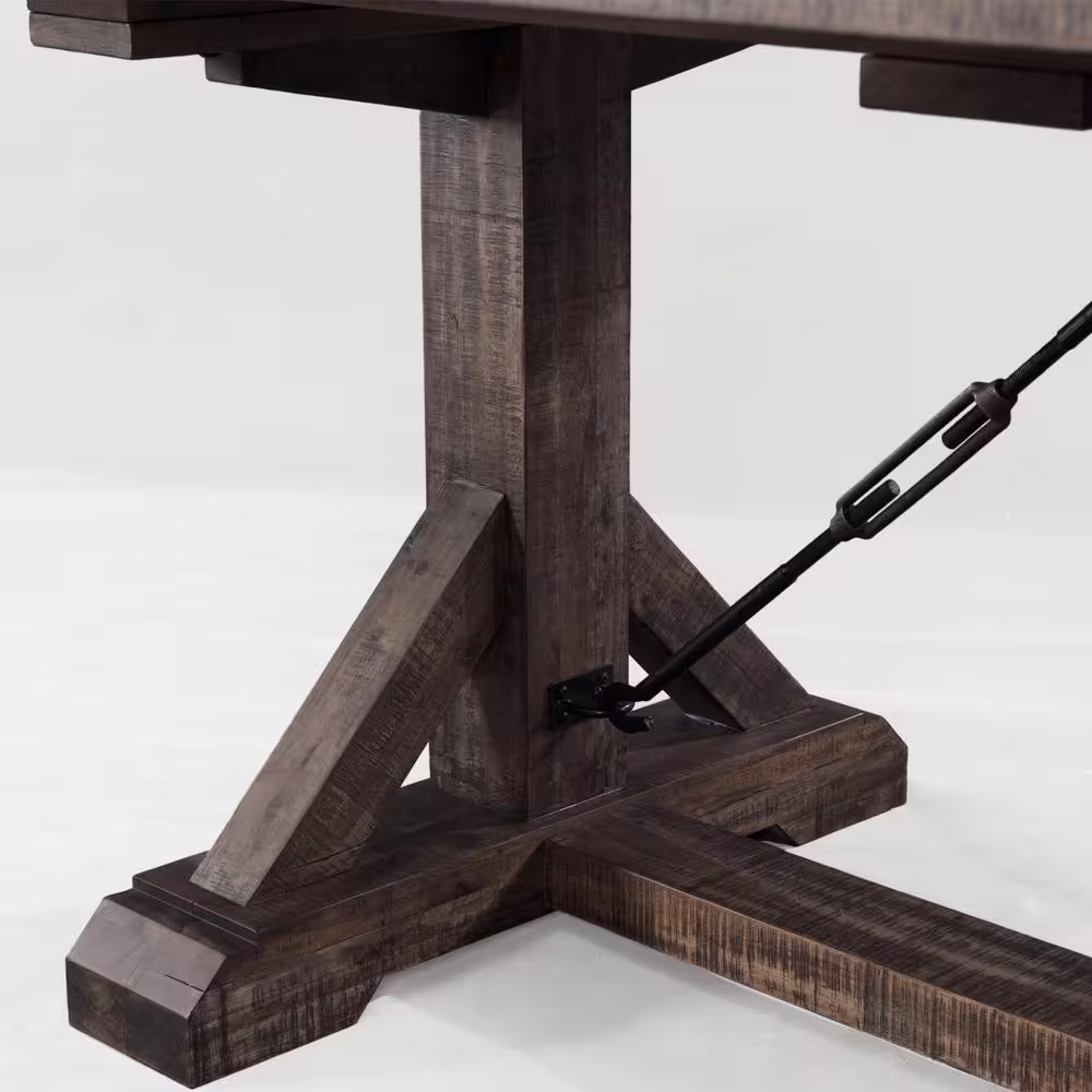 None Flynn 7-Piece Dining Set-Table and 6 Wooden Side Chairs