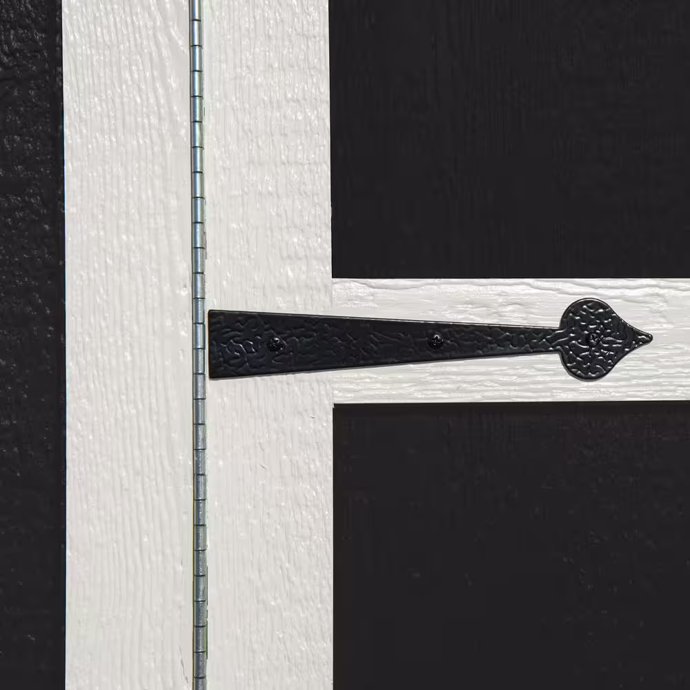 Handy Home Products Professionally Installed Beachwood 10 ft. W x 12 ft. D Backyard Wood Shed with Large Window- Gray Shingle (120 sq. ft.)