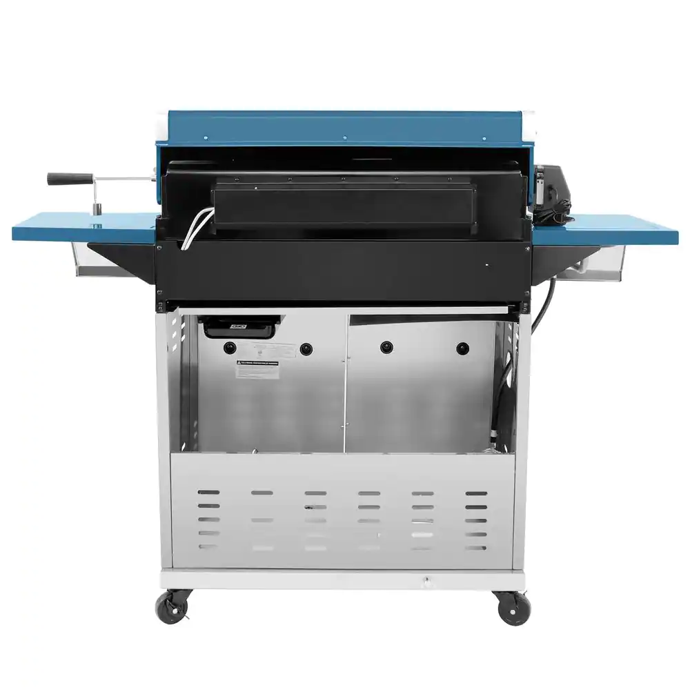 Royal Gourmet 5-Burner Propane Gas Grill in Blue with Rotisserie Kit