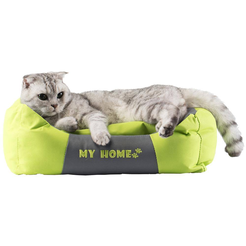 PAWSMARK Water-Resistant Rectangular Oxford Ped Bed for Cats and Dogs