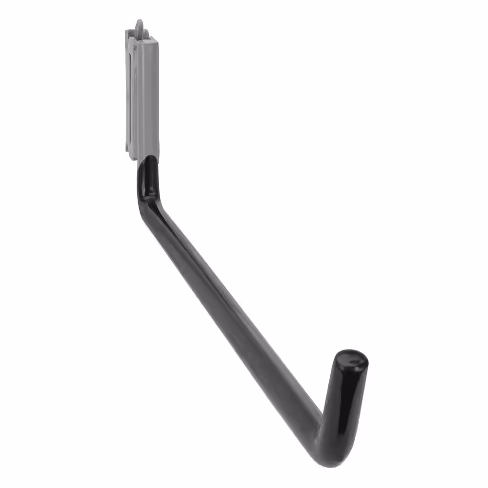 CargoSmart Grey Powder Coated Premium Extra-Long Extended Single Arm Hook (1-Pack)