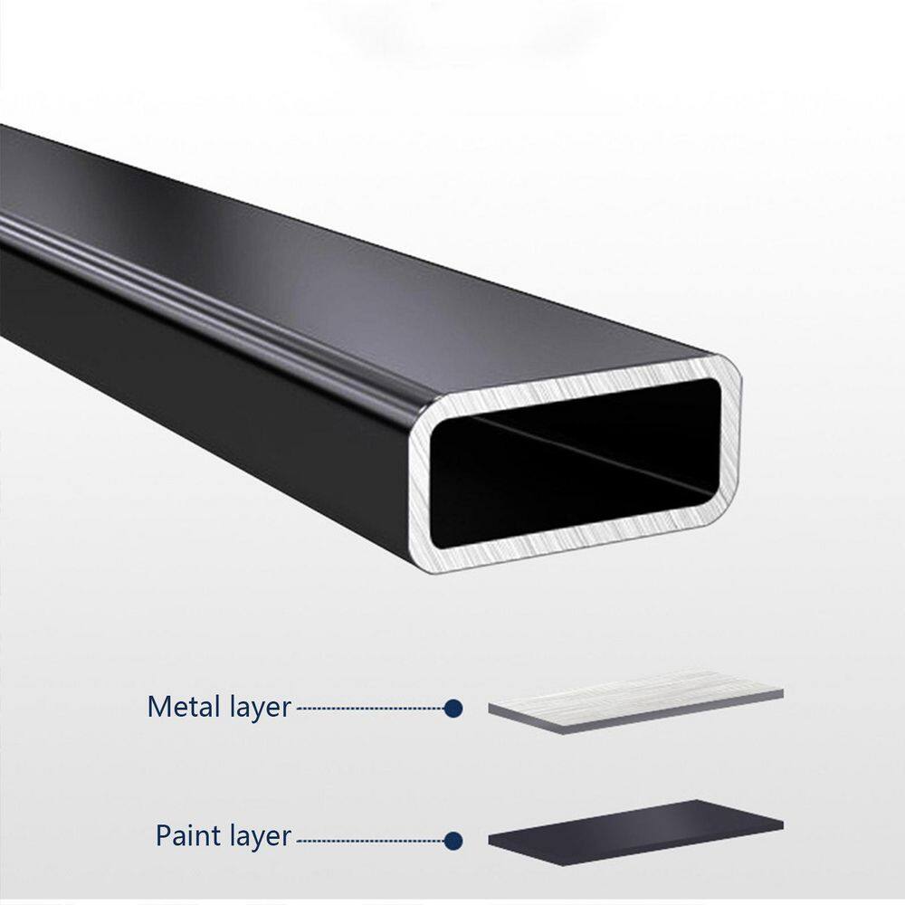 None Black Rolling 4-Tier Carbon Steel Shelving Unit (14.1 in. W x 33.4 in. H x 9.4 in. D)