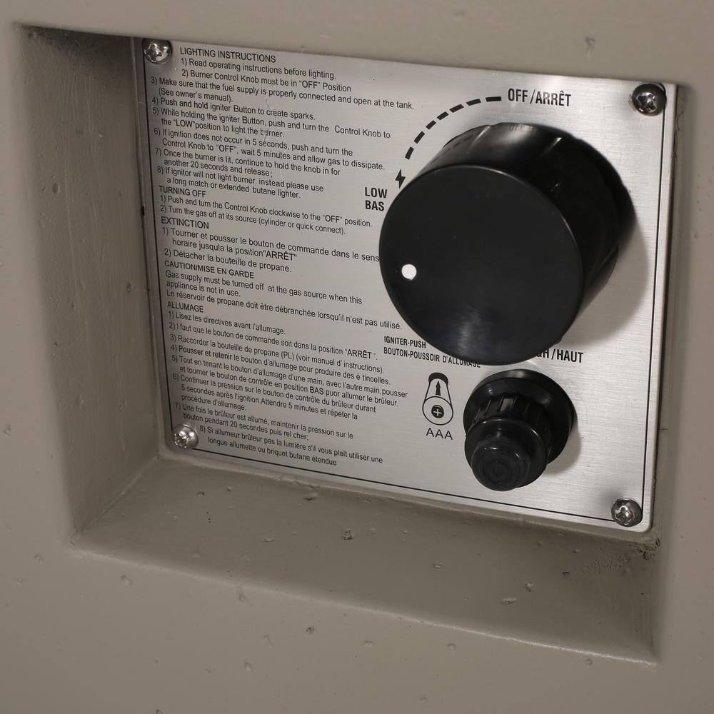 Noble House Andreson Light Gray Rectangular Stone Fire Pit Table (No Tank Holder)