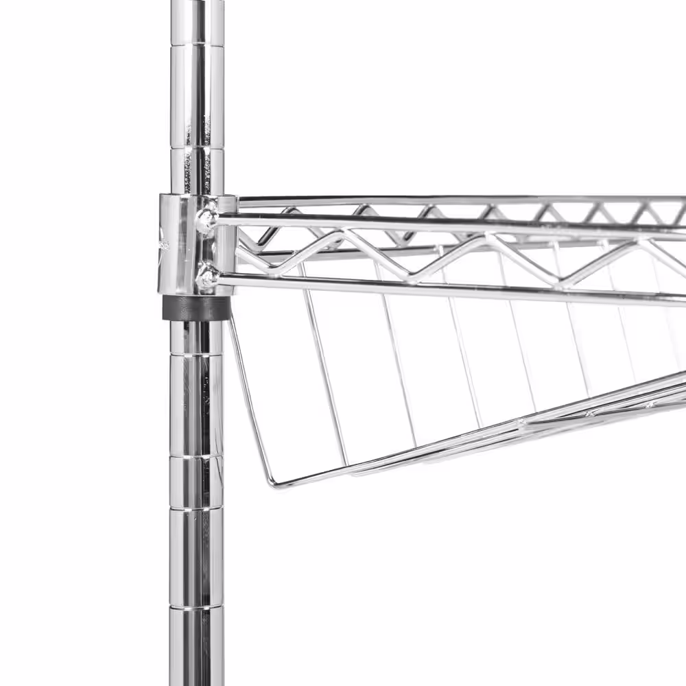 SAFAVIEH Lidia 33.5 in. Chrome Wire Adjustable Shoe Rack