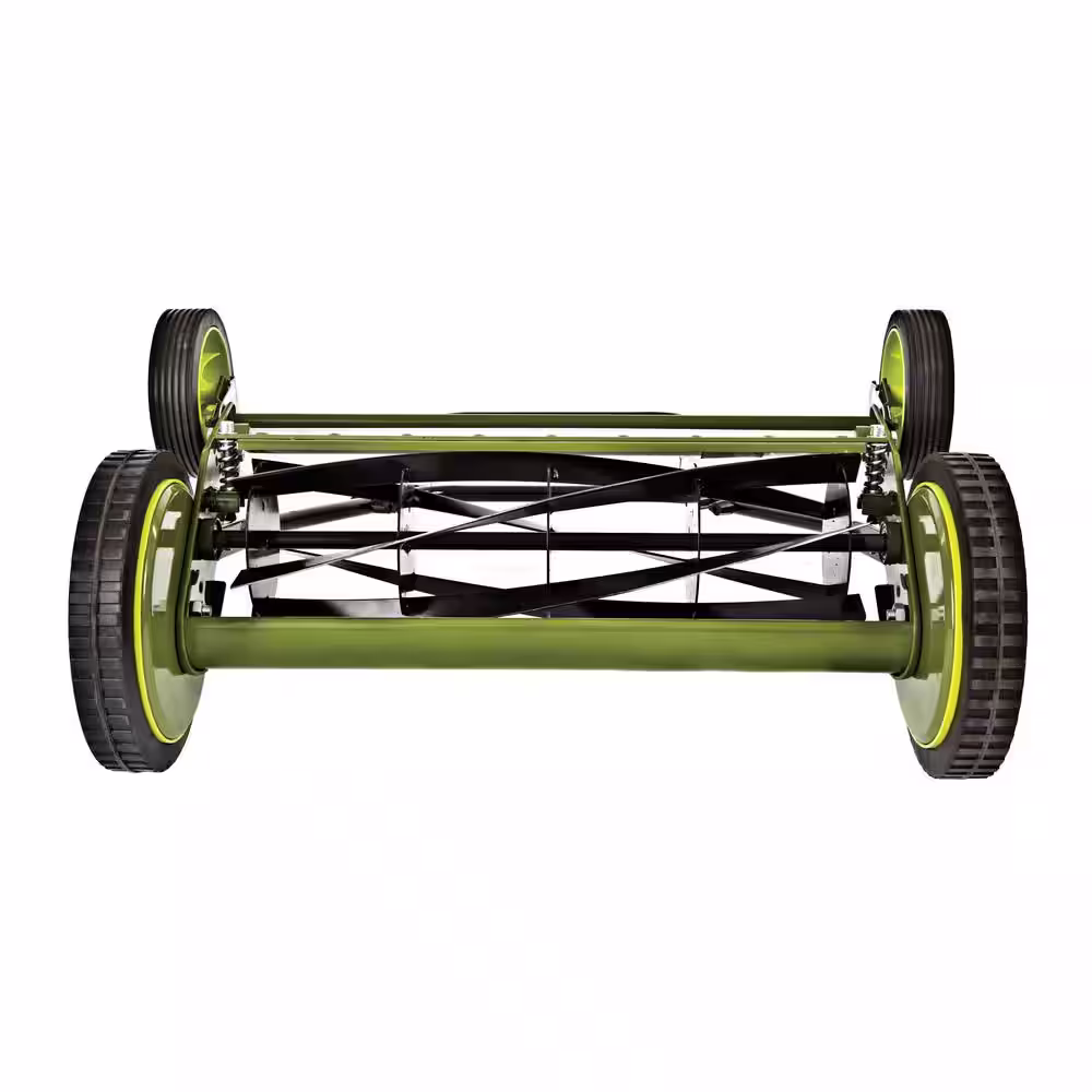 Sun Joe Mow Joe 18 in. Manual Push Walk Behind Reel Mower with Catcher