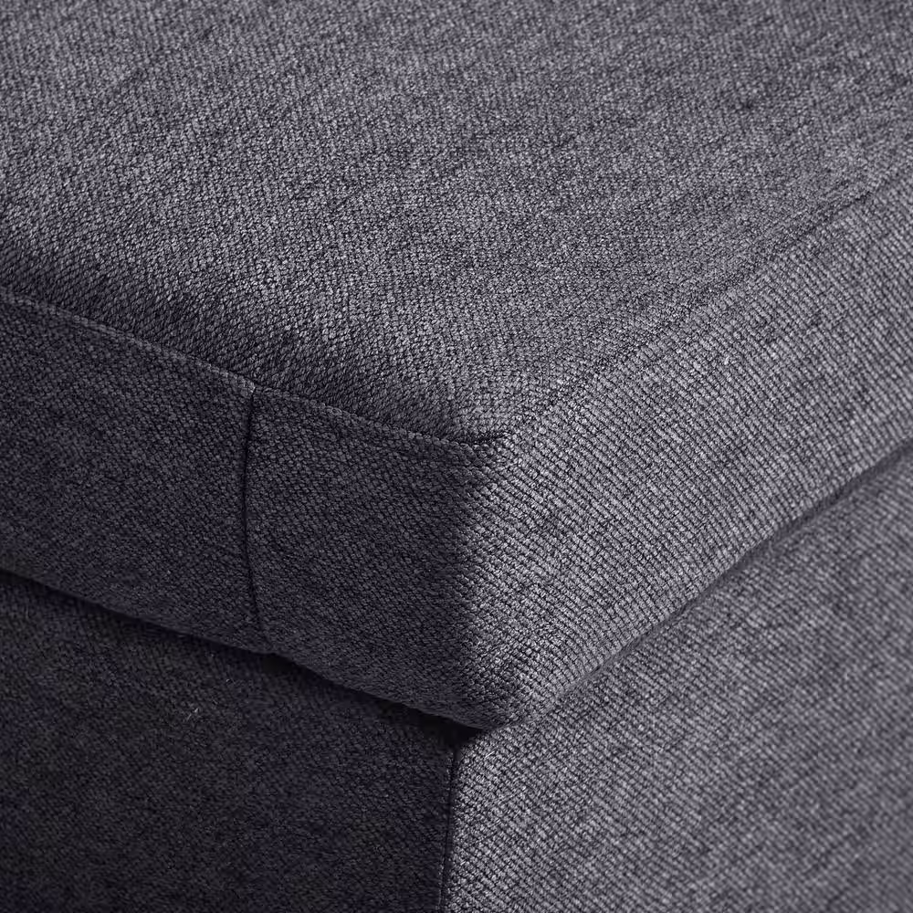 Harper & Bright Designs 116.9 in. W Flared Arm Polyester Modern Large U Shaped Sectional Sofa in Gray