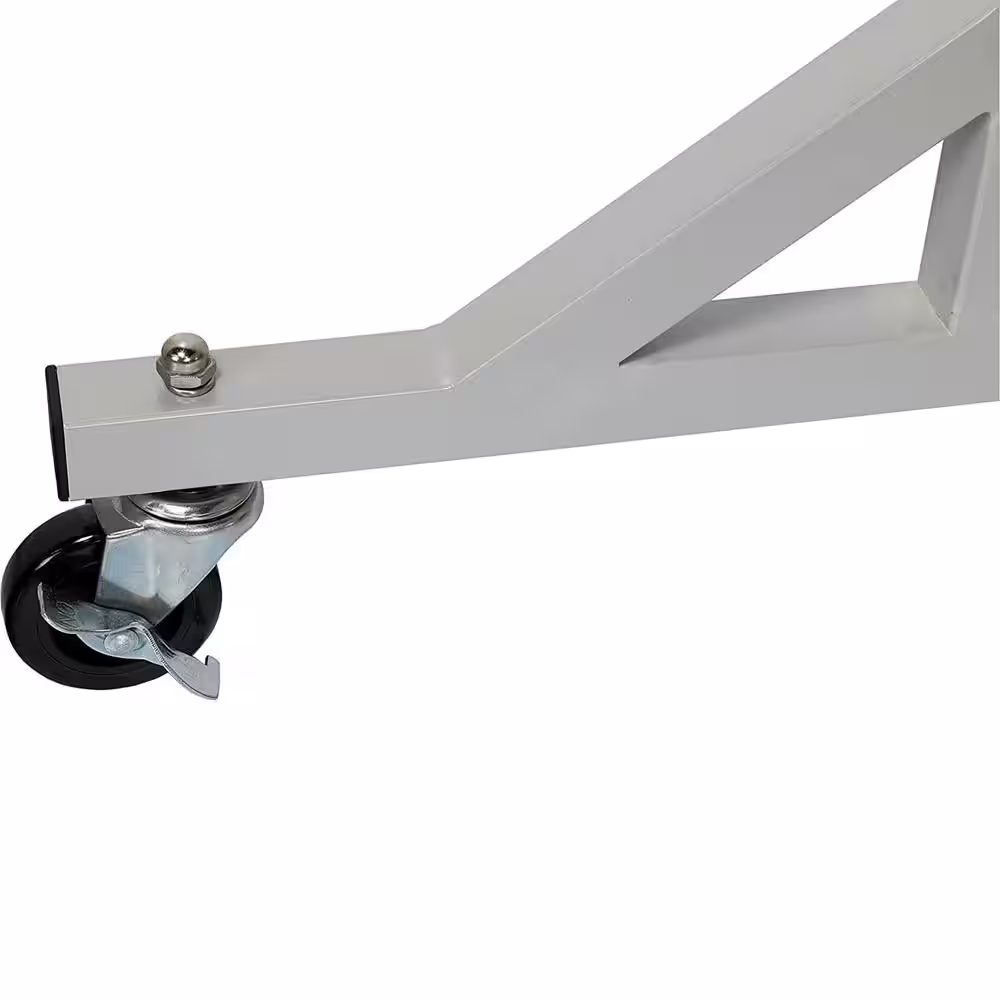 None Silver Metal Garment Clothes Rack 63 in. W x 62 in. H