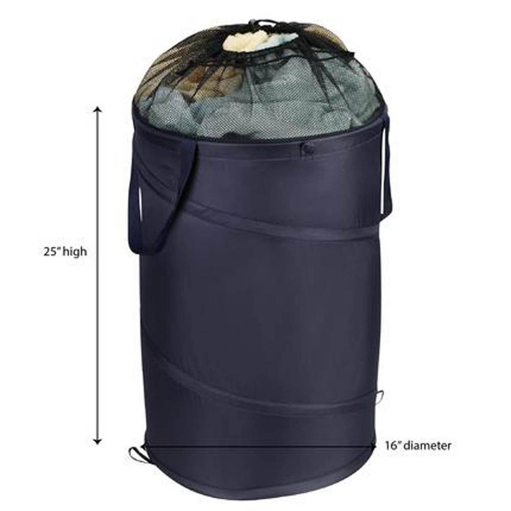 HOUSEHOLD ESSENTIALS Navy Pop Up Laundry Hamper