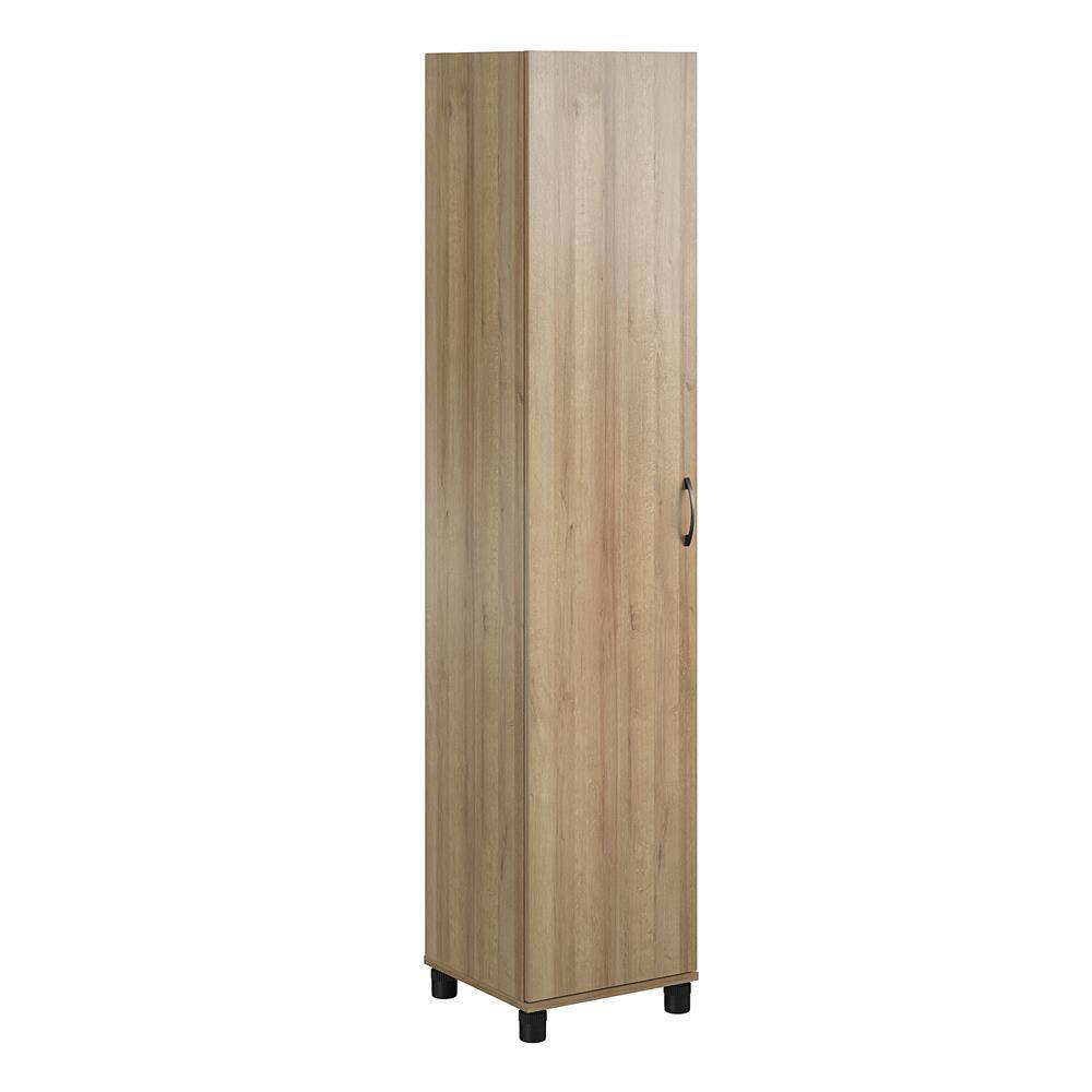 None Lory 16 in. Utility Storage Cabinet, Natural, Wood Closet System